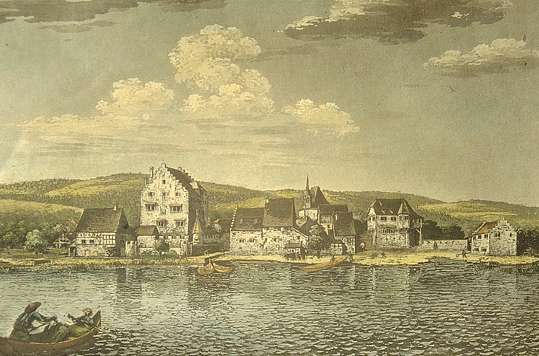 Ansicht des Städtchens Greifensee von Franz Hegi (1774 - 1850)