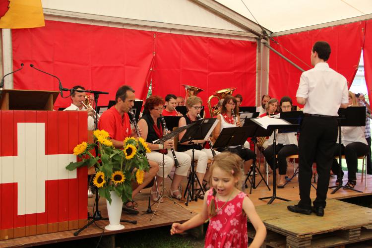 Musikalische Umrahmung durch die Dorfmusig Gryfesee