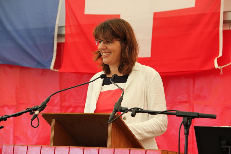 Begrüssung durch Gemeindepräsidentin Monika Keller