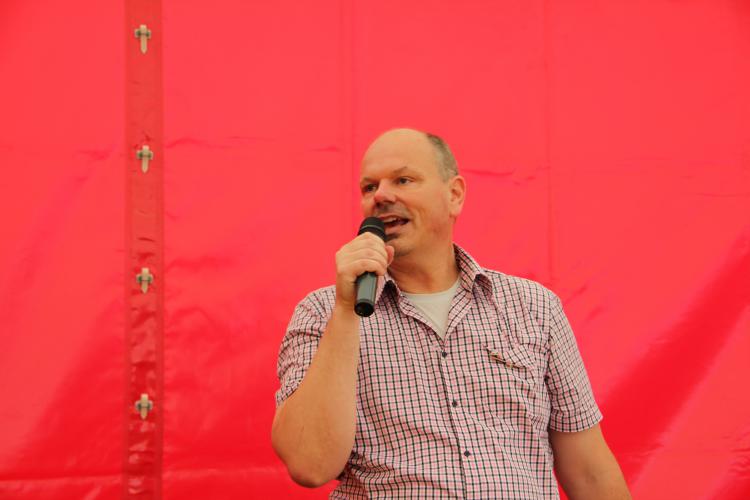 Martin Melcher, Dirigent der Dorfmusig Gryfesee