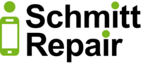Logo Schmitt Services in grüner und schwarzer Schrift