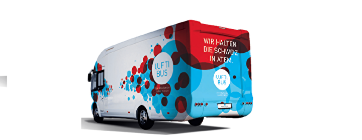 LuftiBus der Stadt Zürich für den Lungen-Check