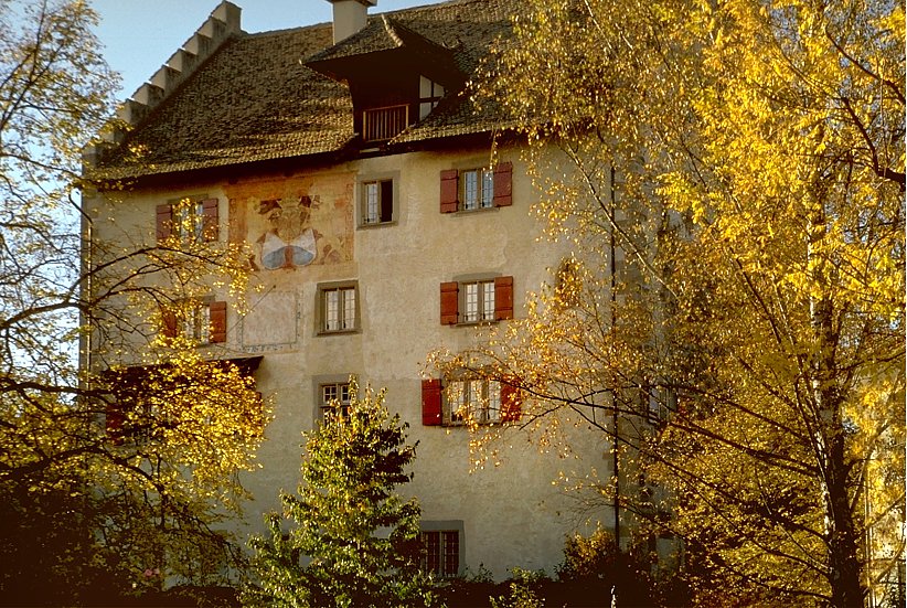 Das um 1520 wieder aufgebaute Schloss dominiert den westlichen Teil des Städtlis. Heute kann das Schloss für Tagungen und Anlässe gemietet werden. Es ist auch ein beliebter Trauungsort.   Informationen dazu unter www.schlossgreifensee.ch