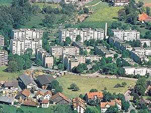 Pfisterhölzli und Sägerei Unholz im Juni 2002.