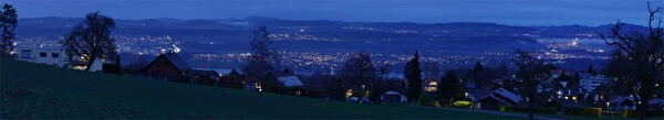 Blick auf Greifensee von Ebmatingen