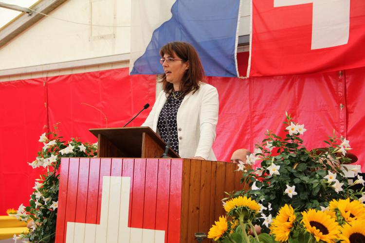 Begrüssung durch Gemeindepräsidentin Monika Keller