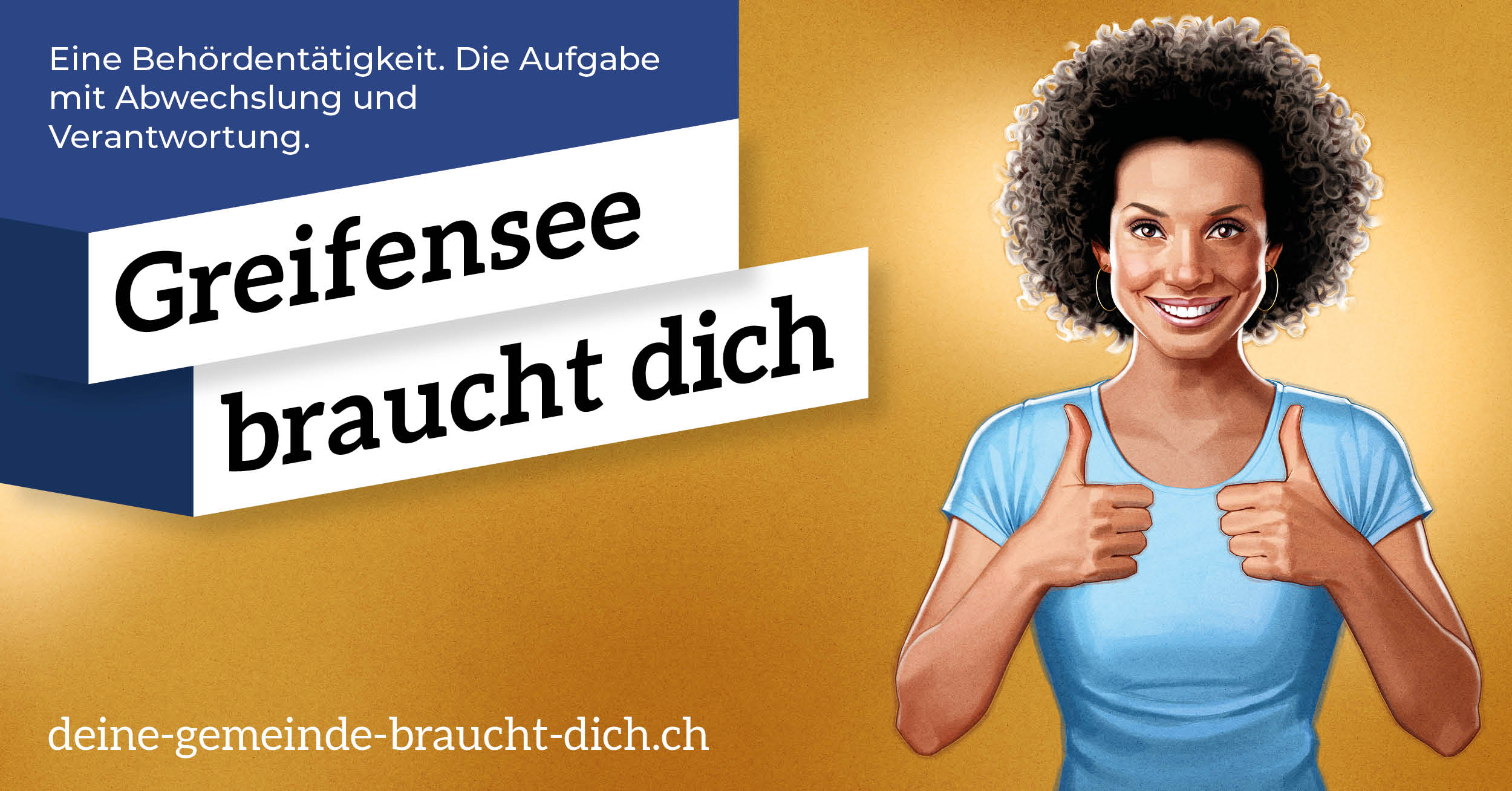 Kampagne Greifensee braucht dich für die Behördentätigkeit in Greifensee