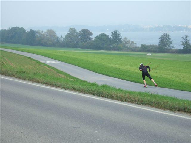 Der ganze Radweg für sich.