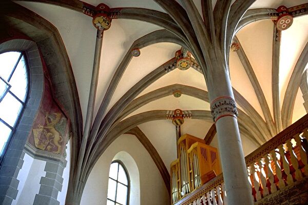 Innenansicht Deckengewölbe Kirche Greifensee