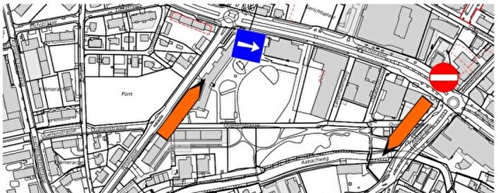 Streckensperrung Zürichstrasse 2025