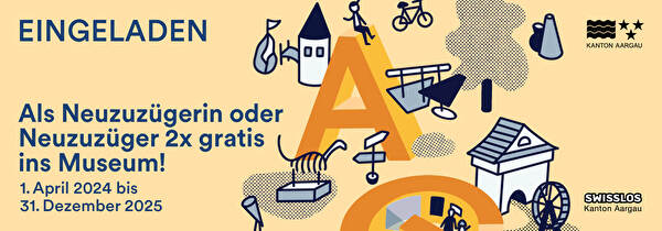 Eingeladen, Als Neuzuzügerin oder Neuzuzüger 2 Mal gratis ins Museum!