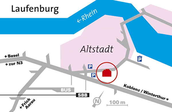 Lageplan Schulhaus Burgmatt