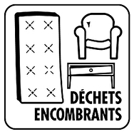 Pictogramme pour déchets encombrants