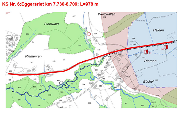 Strassenabschnitt Sanierung