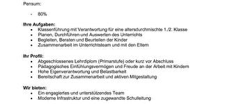 Stelleninserat