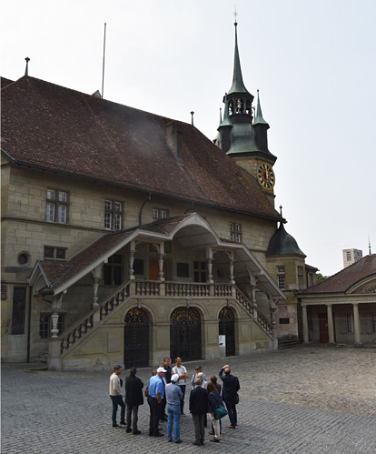 Hier im Rathaus Fribourg tagt das Parlament der Saane-Stadt.