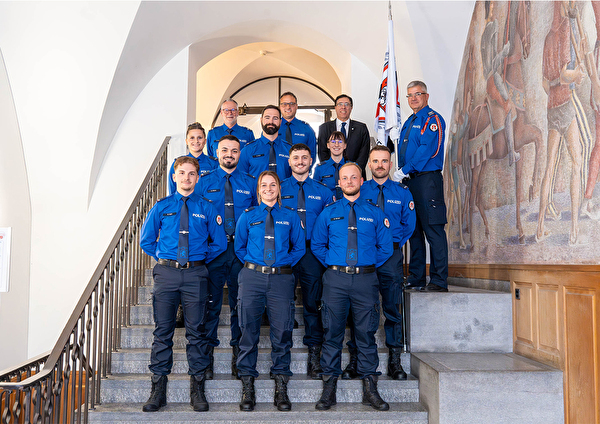 Inpflichtnahme und Vereidigung von Polizistinnen und Polizisten der Stadtpolizei Chur