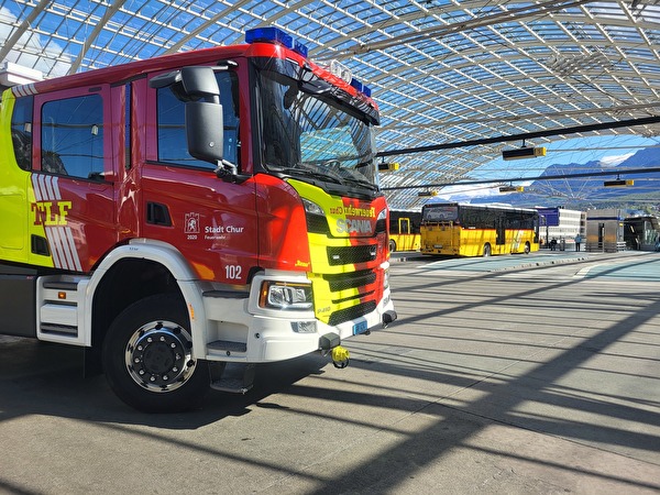 Brandmeldealarm Postautodeck Chur