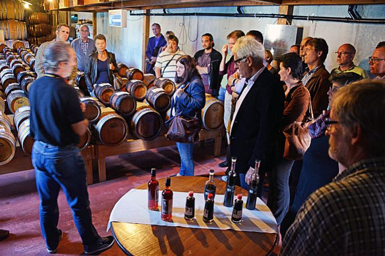 Eindrücke von Merlo und Aceto Balsamico bei Delea Weine in Losone.