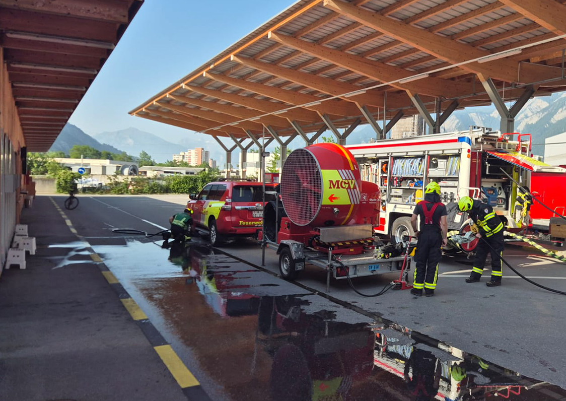 Brand in Multisammelstelle