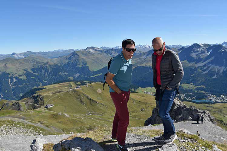 Für einmal fanden die Diskussionen auf dem Weisshorn, also auf gut 2600 m ü. M., statt.