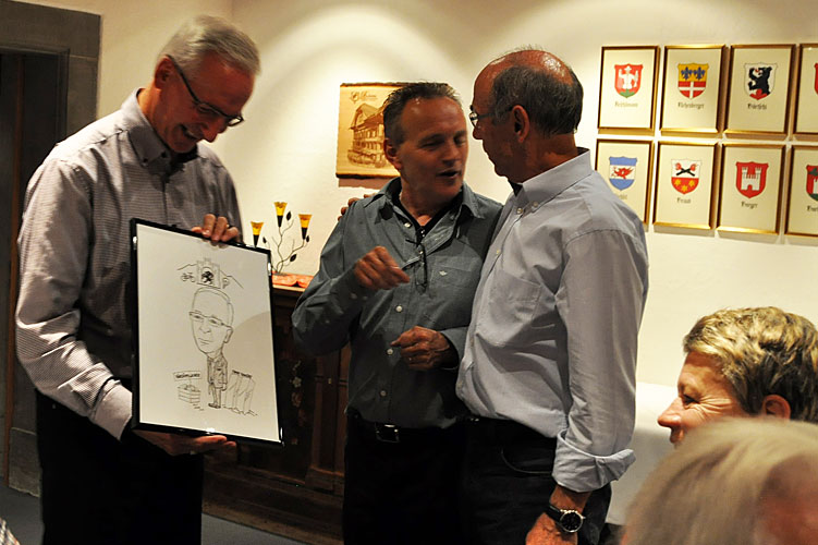 Letzte Landsitzung von Stadtrat Roland Tremp (l.) und Stadtpräsident Christian Boner (r.), gewürdigt vom TB-Journalisten Norbert Waser.