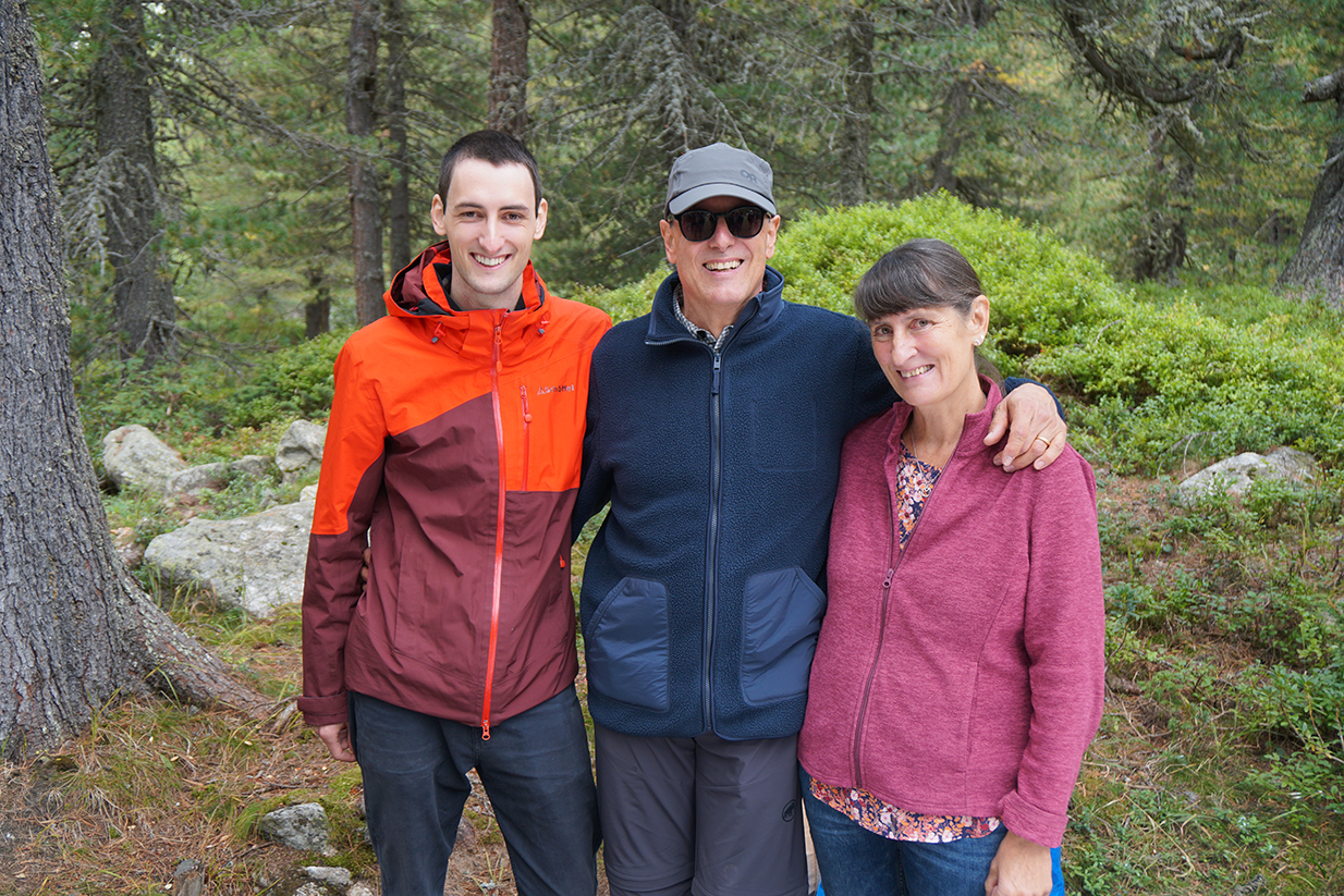 Die Gastgeber auf der Waldlichtung - Familie Cortesi.