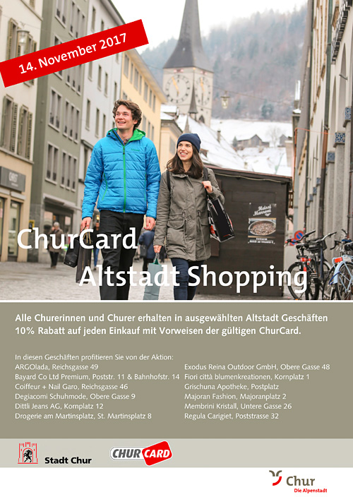Altstad Shopping mit der ChuerCard