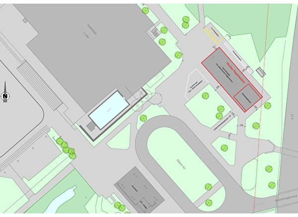Gestaltungsplan Neubau Regenrückhaltebecken