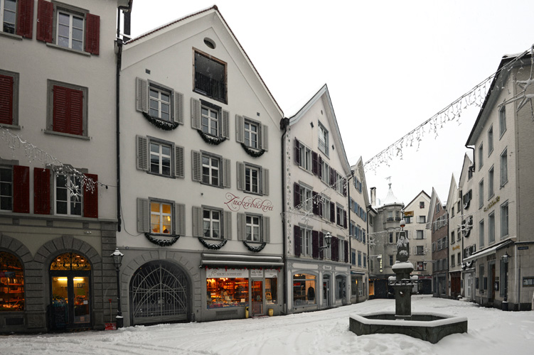 Wo die Obere Gasse und die Untere Gasse zusammentreffen. 