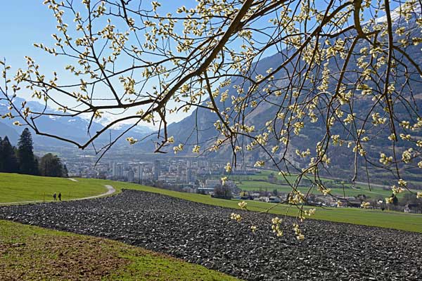 Weiträumige Naherholungsgebiet rund um die Stadt.