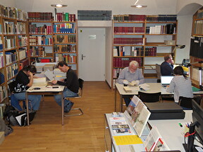 Ehemaliger Lesesaal des Stadtarchivs im Rathaus.