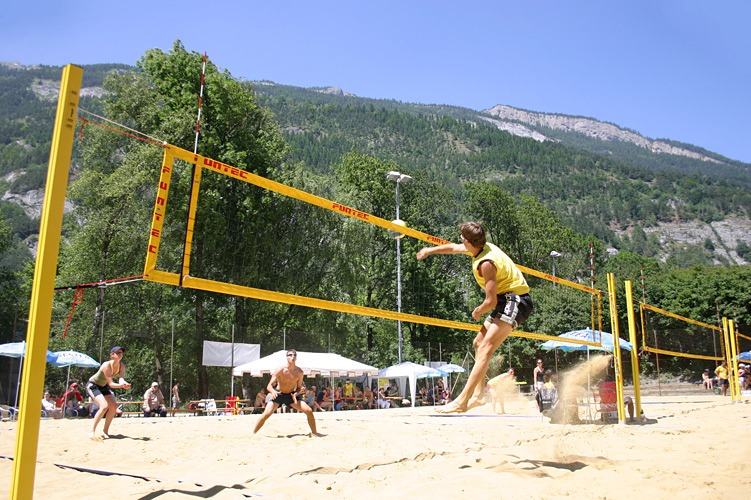 Auch ohne Strand Strandfeeling in Chur auf der Beachvolley-Anlage Obere Au.