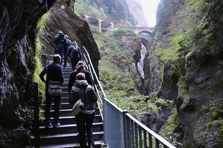 Die Faszination der Viamala wird von der Schlucht aus so richtig ersichtlich.