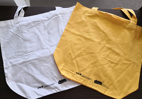 sac en tissu réutilisable 