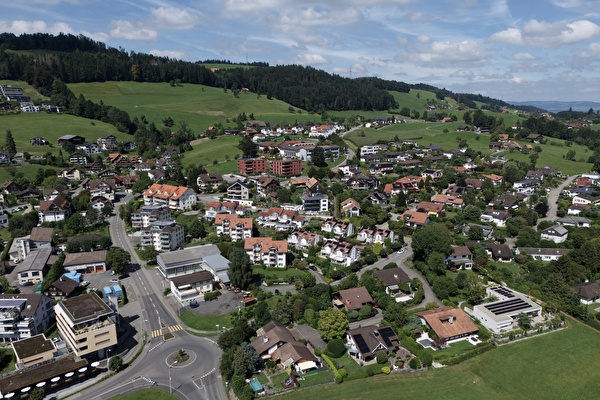 Siedlungsgebiet Drohnenaufnahme