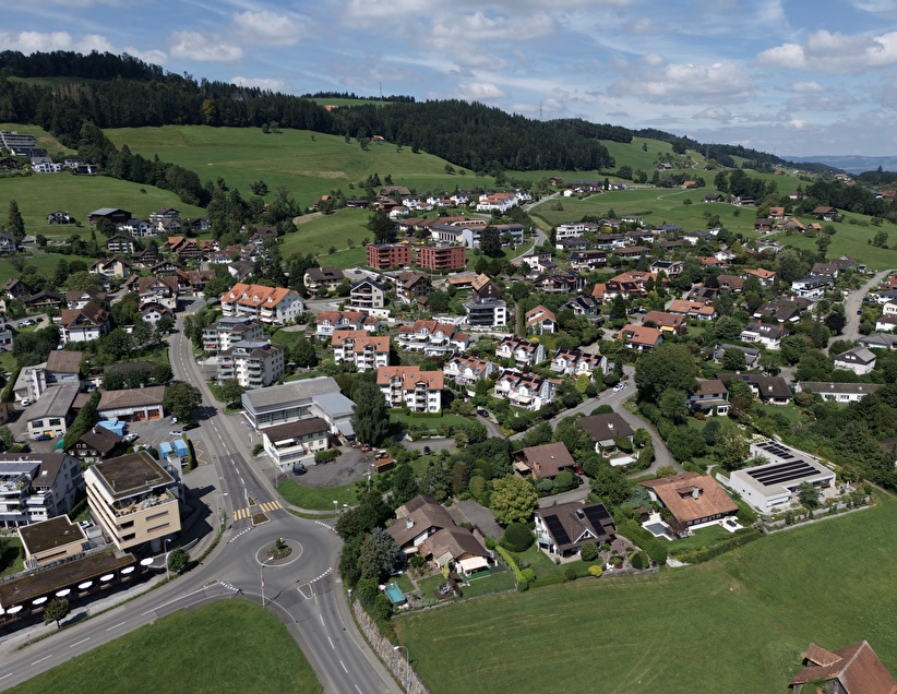 Siedlungsgebiet Drohnenaufnahme