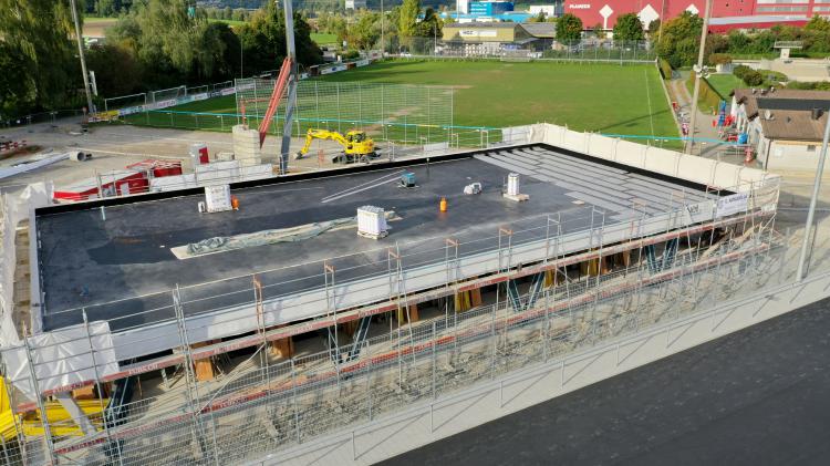 Stand der Bauarbeiten im Oktober 2019