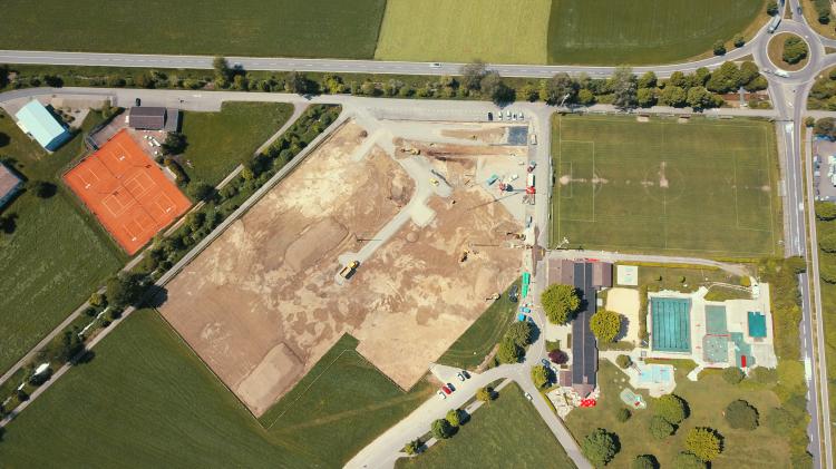 Gesamtübersicht Sportanlage Badmatte