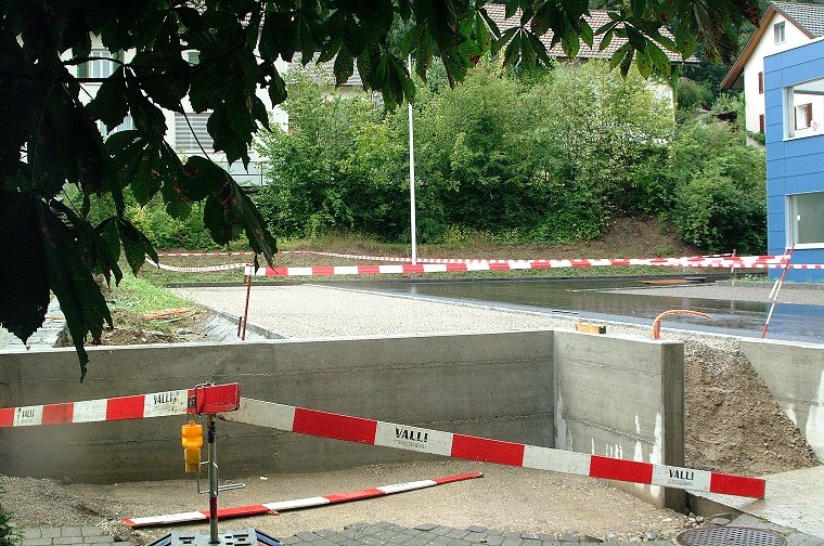 Fundament Fahrradunterstand.