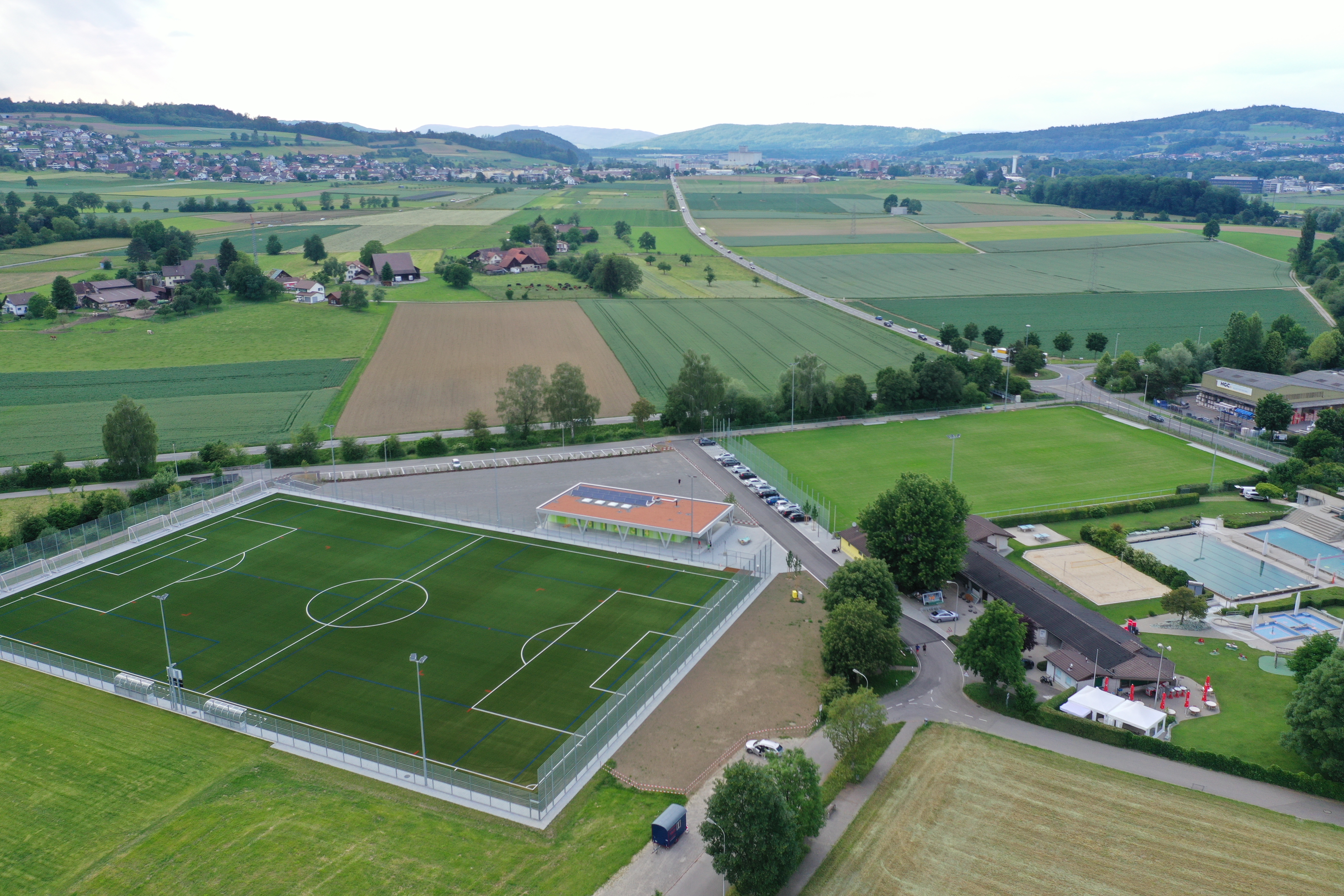 Sportanlage Badmatte - Stand der Bauarbeiten Ende Mai 2020