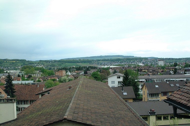 Blick vom Treppenhausturm in Richtung Nord.