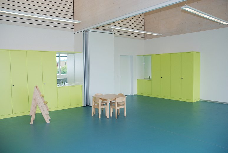Der erweiterte Kindergarten Bündten.