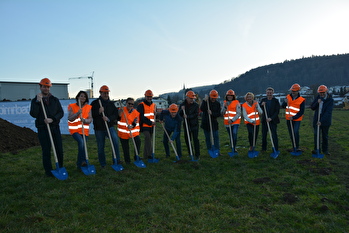 Spatenstich Schulanlage Mühlematten