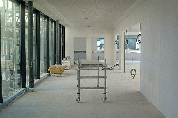Der Korridor des Bürobereichs Einwohnerdienste am 17. Juli 2004.
