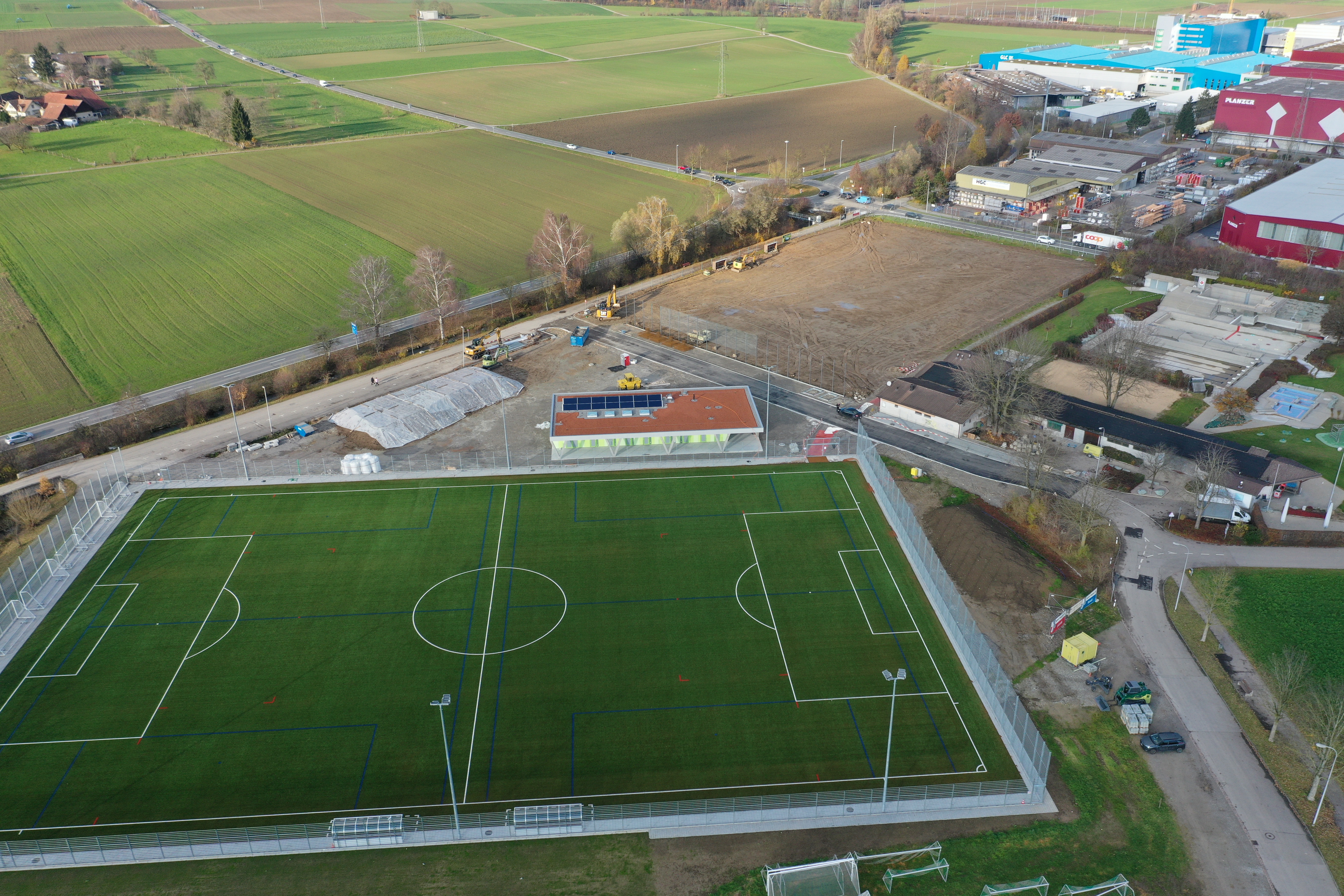 Stand der Bauarbeiten im Dezember 2019