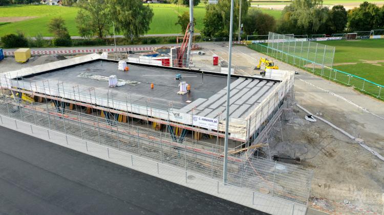 Stand der Bauarbeiten im Oktober 2019