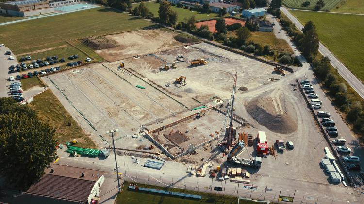 Stand der Bauarbeiten im Juli 2019