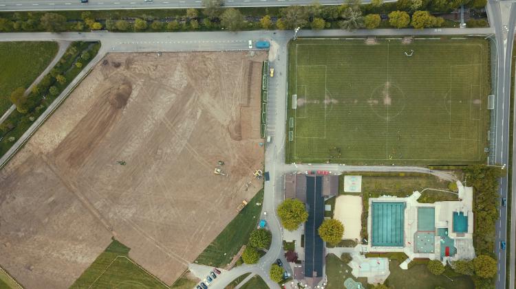 Gesamtübersicht Sportanlage Badmatte