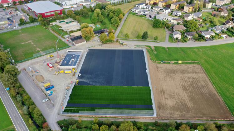 Stand der Bauarbeiten im Oktober 2019